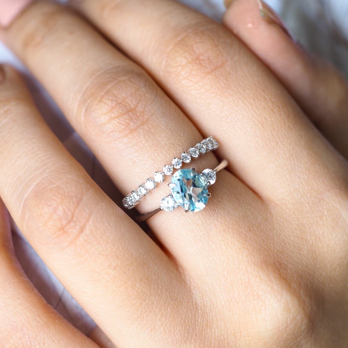 Emma Blue Engagement Ring