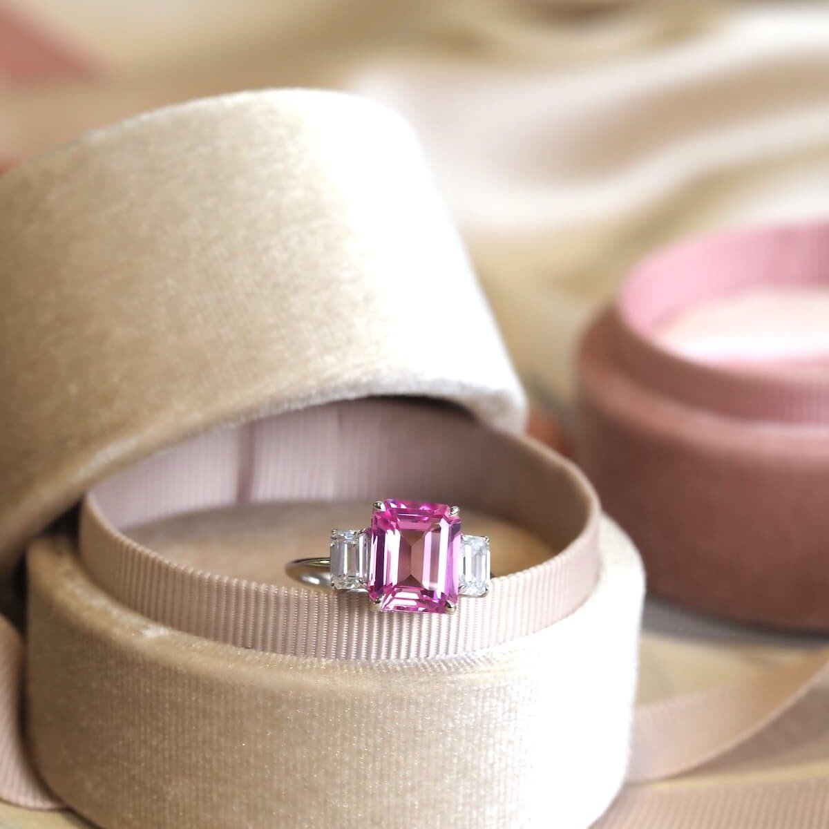 Jenna Pink Sapphire Ring