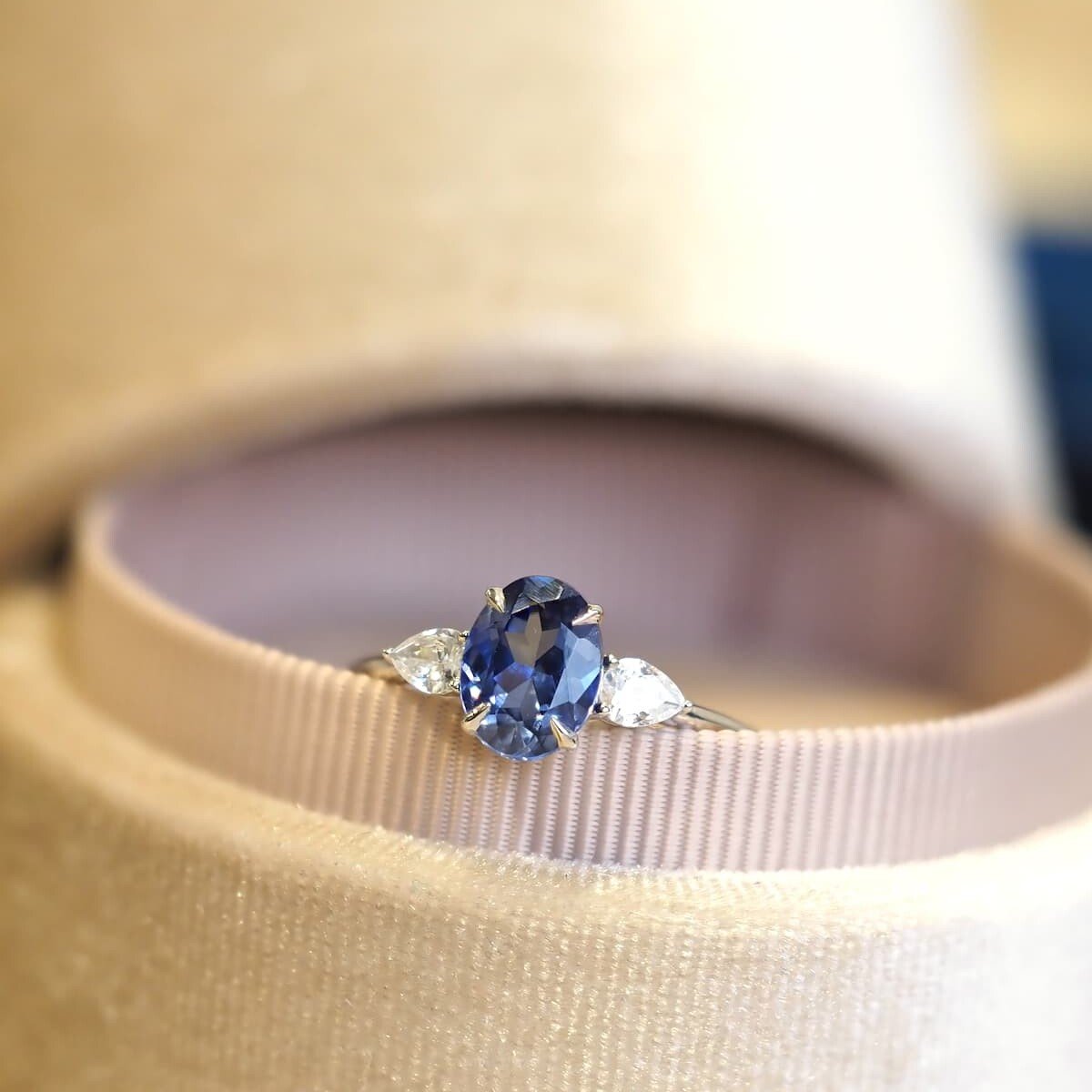 Neelam Ring Blue Sapphire Ring Panchdhatu Adjustable Ring (Blue Zircon  Substitute Blue Sapphire Neelam) for Men & Women