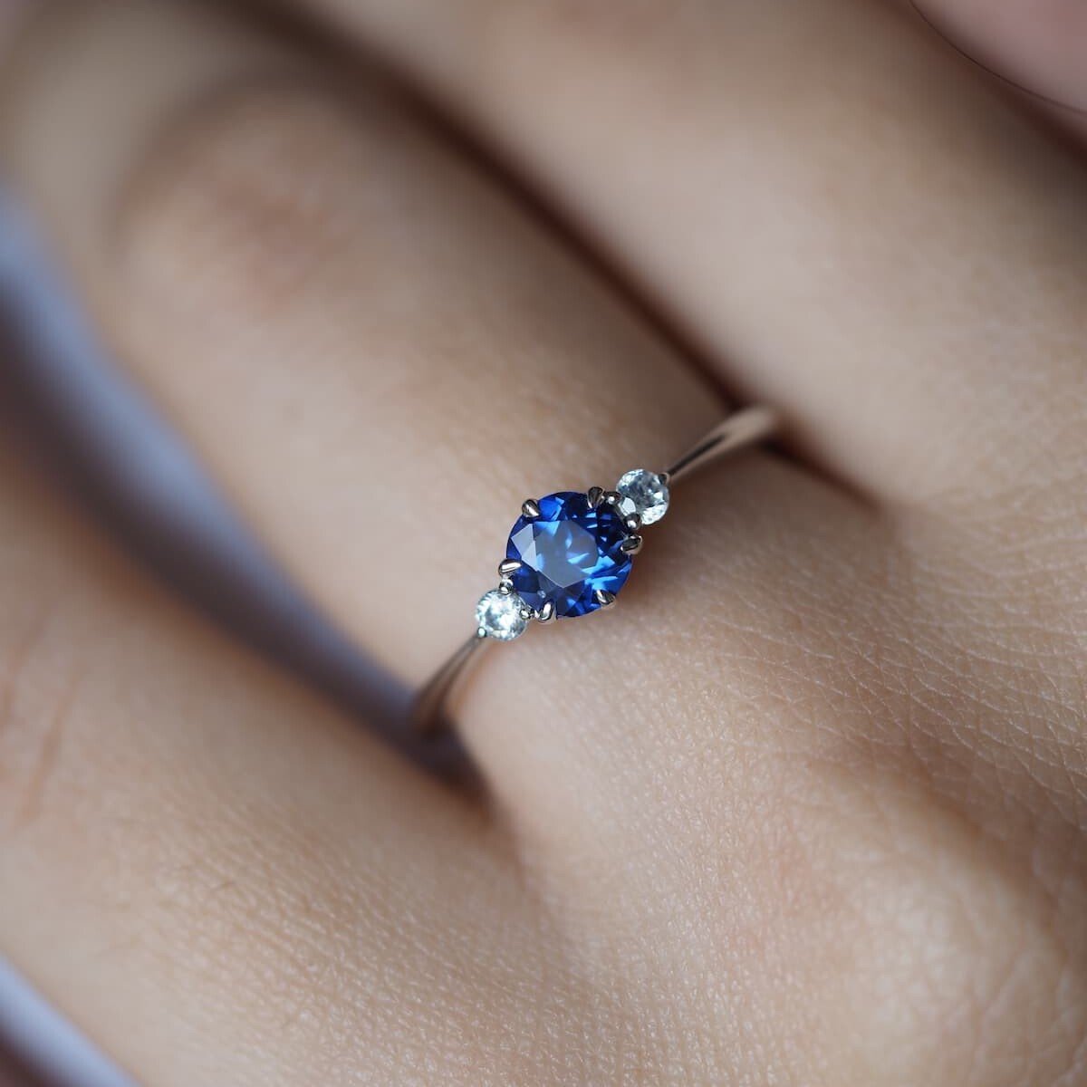 Buy the Natural Blue Sapphire in Yellow Gold Ring at our Online Store –  Diana Vincent Jewelry Designs