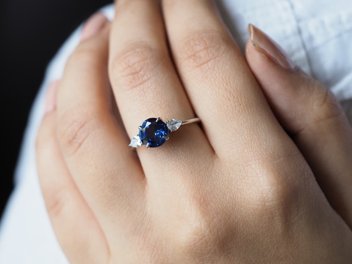 Blue Sapphire - Neelam Ring Adjustable | Gemtre