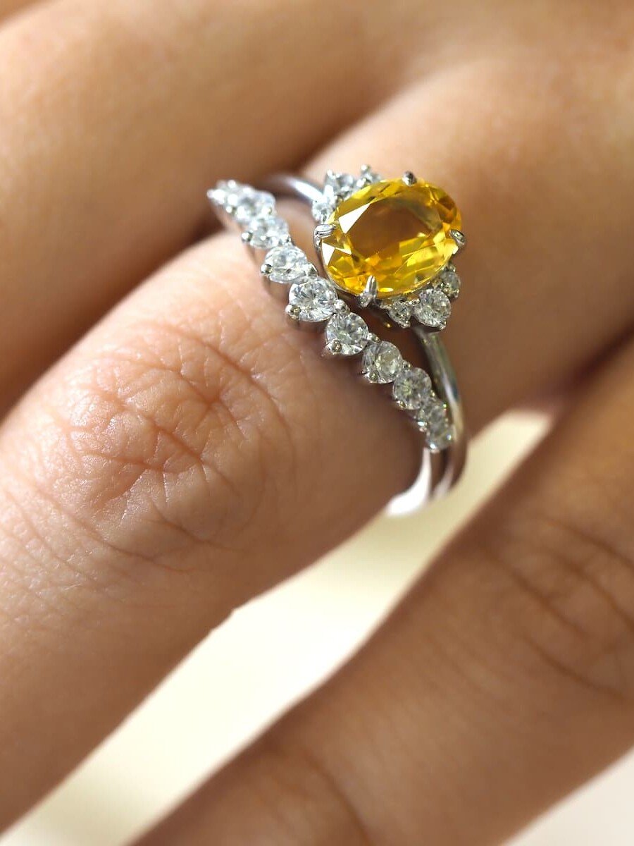 Sophia Yellow Sapphire Ring