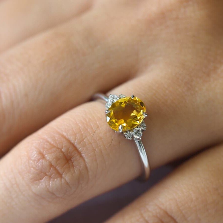 Sophia Yellow Sapphire Ring